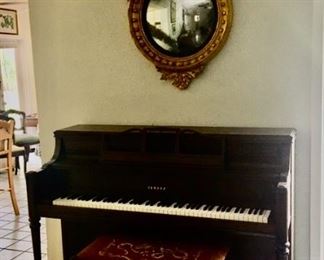 Yamaha Upright Piano $375
Antique Federal Convex Eagle Mirror $695