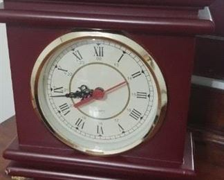 Cherry stained clock