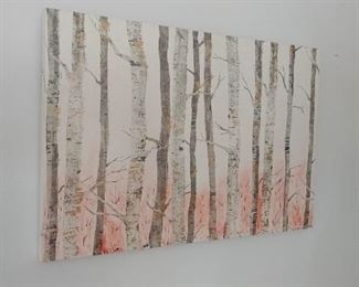 Contemporary birch trees