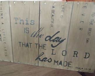 Barn wood sign