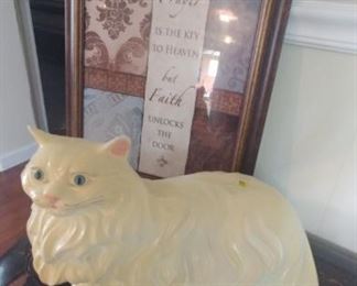 Vintage large ceramic cat