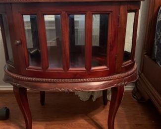 Curio accent table