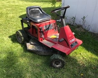Toro 11-32 Rear Engine Riding Mower and owner says it is in working condition.