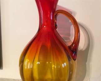 Stunning Vintage Glass including Amberina.  Amberina is a two toned glass that was originally circa late 1800s. 