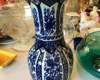 Boch for Royal Sphinx Delft Trumpet Vase