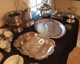 nice slection of silver plate 
