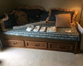 twin bed with drawers underneath 