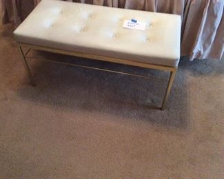 brass sitting bench