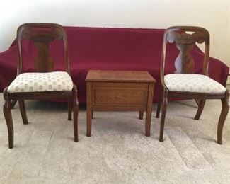 Chairs and Storage Bench https://ctbids.com/#!/description/share/361852