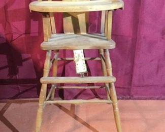 Vintage Baby High Chair https://ctbids.com/#!/description/share/361912