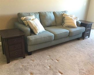 Blue Sofa & End Tables https://ctbids.com/#!/description/share/361928