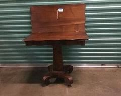 Antique folding top table