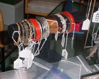 Sterling bangles, and other