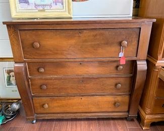 Antique 4 drawer dresser Dimensions: 47" x  23" x 42" $195  Good condition
