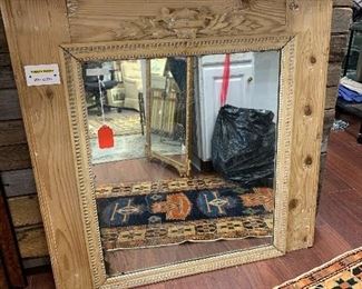 French pine antique mirror Dimensions: 39" x 39" $450