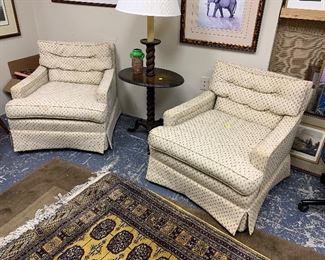 2 vintage chairs pair $80  Condition fair - great for reupholstering