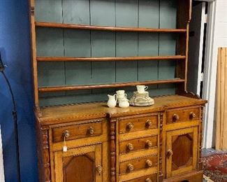 Antique French hutch 67" x 20" d x 86.5 " tall.  $750 Great condition