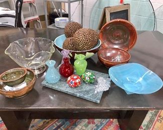 Lot #13 Assorted Pottery and collectibles $145