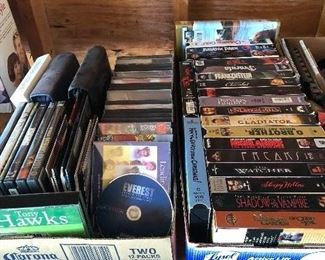 CD'S, DVD'S, VHS