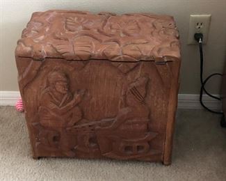 Hand carved chest