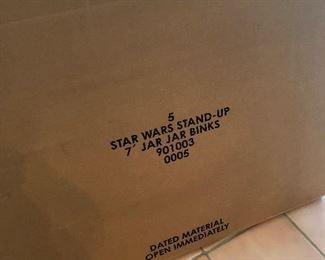 Never opened Jar-Jar Star Wars vintage mountain dew promo cardboard Standee cut out 7 feet poster