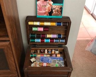 Vintage sewing stand