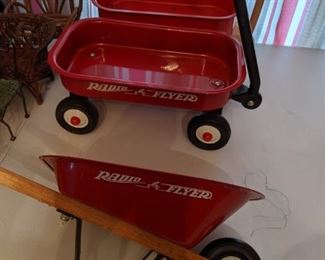 Radio Flyer Wagons and Wheelbarrow