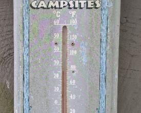 Primitive Campsites Ad Thermometer