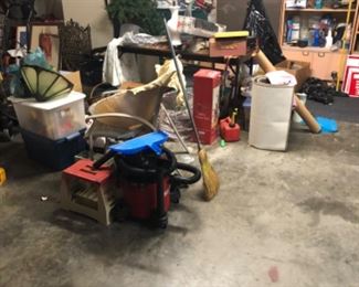 The 3 car garage is loaded with treasures.