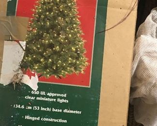 Large 7.5’  pre-lighted Christmas Tree