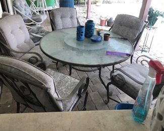 Comfy and cozy outdoor patio furniture.