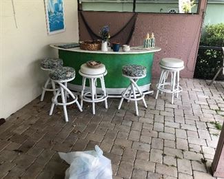 Everyone needs a groovy bar for entertaining. Use indoors or out!