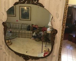Wonderful 1920’s antique wall mirror