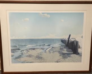 Keith Rasmussen, "Out to Ft. Sumter", signed and numbered (35/100) Limited Edition lithograph, 1987, 43 x 33.  Professionally framed with conservation glass.  http://keithrasmussen.com/
