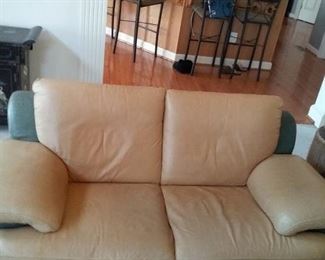 Genuine Leather Love Seat