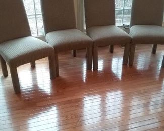 Set of Four Upholstered Chairs