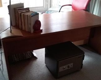 Teak Desk and Side Table