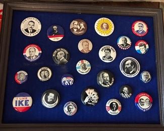 Political buttons $35 