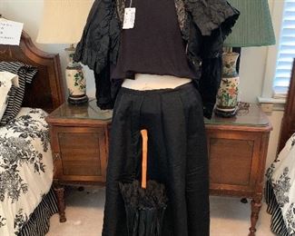 Victorian Outfit - 4 pieces   1902 yr- Magnificent outfit! also Antique night stands
