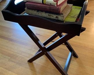 Tray table and some vintage books