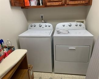 #37	Whirlpool Washer High Efficiency	 $150.00 
#38	Whirlpool Dryer High Efficiency	 $150.00 
