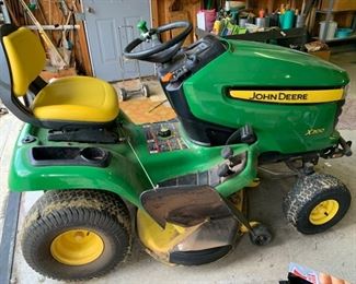 #52	John Deere Riding Mower X300	 $1,000.00 
with low usage hours