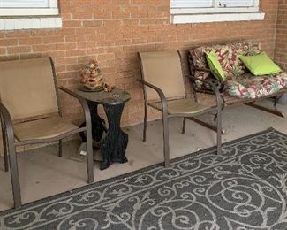 Patio furniture, outdoor patio rug