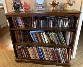 Beautiful wood bookcase, Christian books