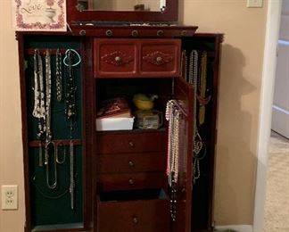Jewelry armoire, women's jewelry