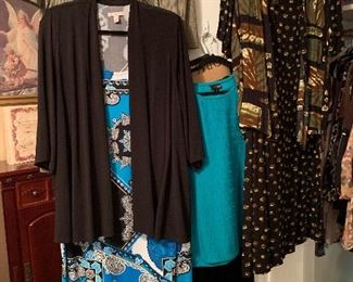 Women's clothing - all is excellent condition - quality!  Sizes range from Medium to 3 XL - Shoe sizes 8 - 8 ½