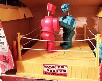 1960s original Marx rockem sockem robots- taking bids through Sunday night