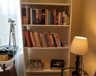 $25 - White Bookcase.  Does not include contents.