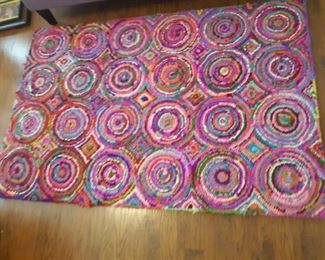 Colorful Cotton Crochet Rug