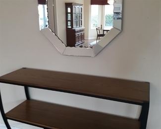 Unique Side Table Hanging Wall Mirror